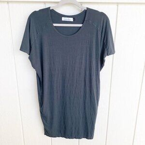 Ava Sky Hawaii Dark Grey T-Shirt Mini Dress Women's Size X-Small XS